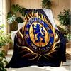 Chelsea F.C Pattern Blanket for Home Decoration, Bed, Sofa, Car Travel, Camping, Suitable for All Seasons, Birthday Christmas Gift