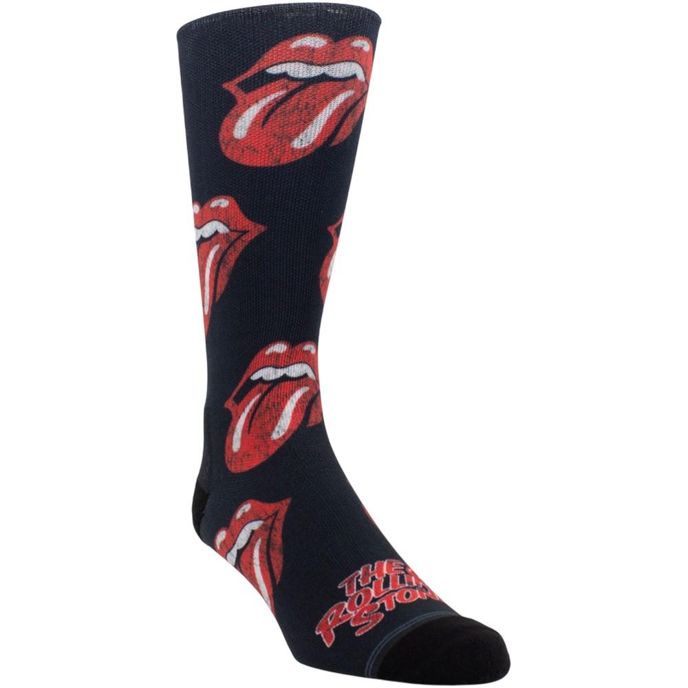 The Rolling Stones Unisex Adult Repeat Logo Crew Socks