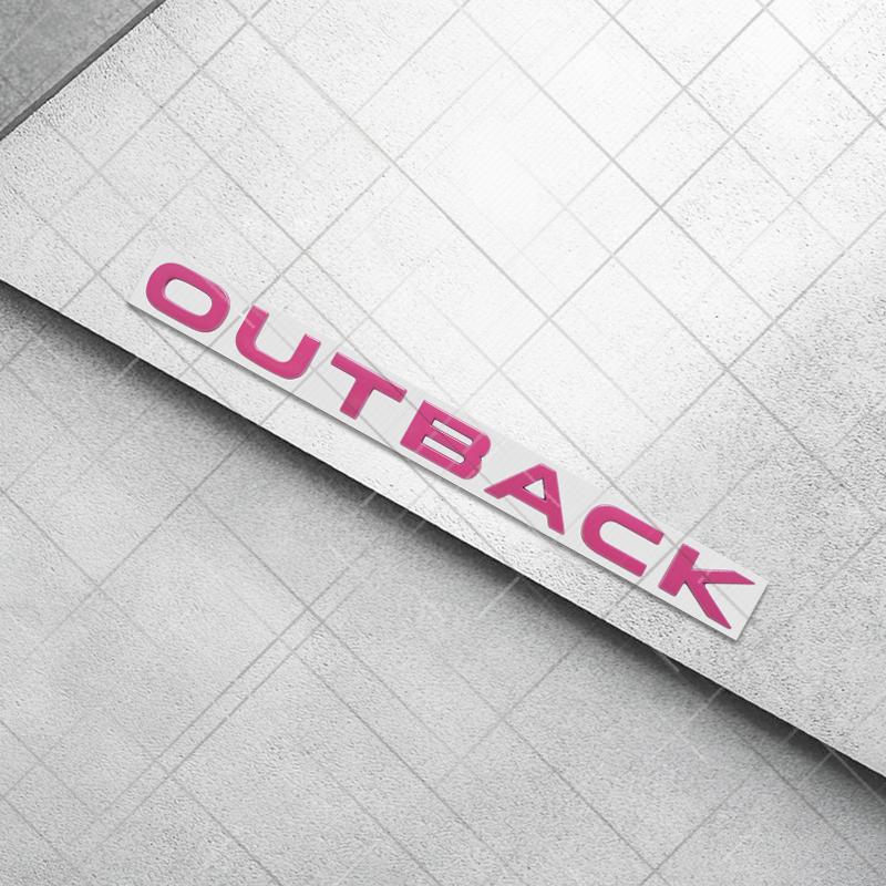 Metal 3D For OUTBACK Logo Subaru Cross-Country AWD TS Car Styling Rear Trunk Letter Emblem Sticker Auto Accessories dos3