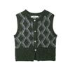 Kaslead New Arrival Women's Clothing Fashion Style Fashion Minimalist Diamond Pattern Knitting Vest 3920179