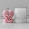 Форма для свечи Лебедь Сердце DIY Ручная работа Форма для мыла в виде сердца из силикона Гипсовые поделки Форма для смолы Изготовление подарков на День святого Валентина