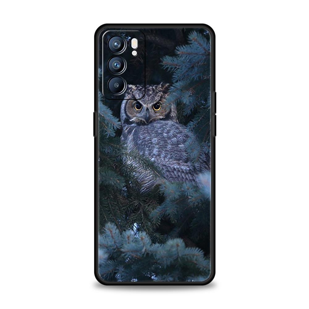 Подарки для девочек Милый чехол-сова для OPPO Find X5 A54 A53 A52 A9 2020 A16 A15 A95 A76 A74 A12 Reno7 SE Reno6 Pro Plus 5G