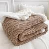Winter Blankets Soft Plaid Warm Fleece for Adults Kids Solid Sofa Bed Cover Duvet Plush Throw Bedspread for Home Beds Couch