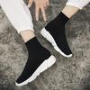 Classic Black Running Shoes Men Fashion High Top Socks Trainers Women Lightweight Slip-on Casual Sneakers Unisex Tenis Hombres