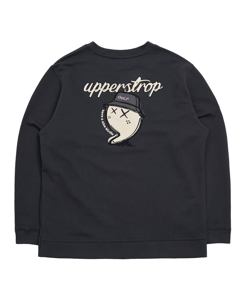 UPPERSTROP [Up3011] Upst Golf Свитшот с большим логотипом Темно-серый