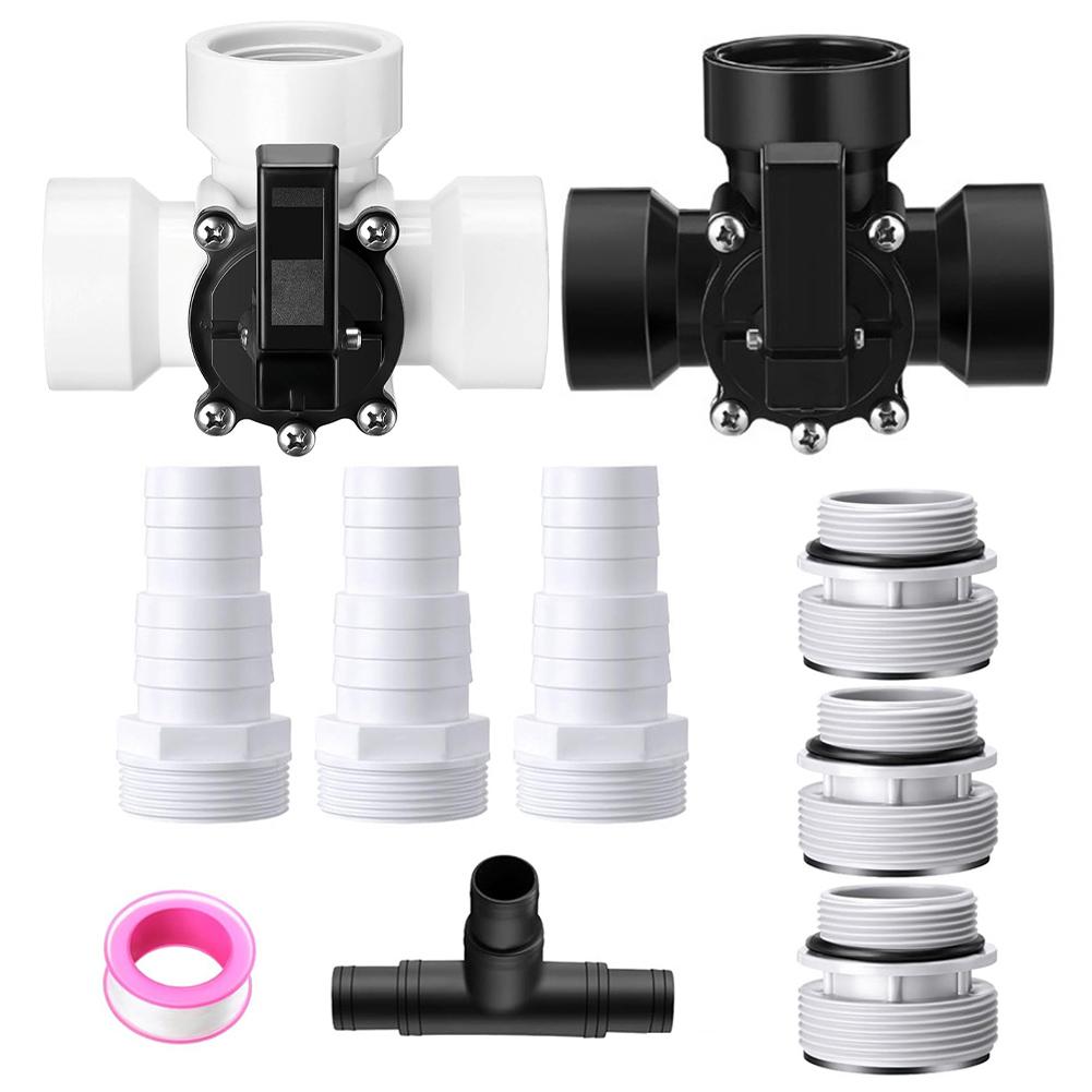 1.5 Inch Pool Valve 3 Way Pool Valve Easy Disassembly Long-lasting Performance Safety Ensured Adjustable Stop Function