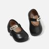 Spring 2026 Girl's First Steps Soft Sole Leather Shoes, Korean Style Fashion Princess Shoes.