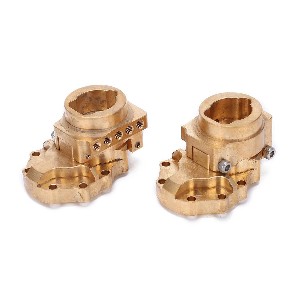 2pcs RC Brass Rear Inner Portal Housing Cover and Portal Drive Axle Mounts for TRX?4 RC Car