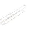 [C7455] - Silver 'Micro-Beads' Chain 40 Cm 1.5 Mm