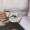 Стеклянная кружка в форме мультяшного животного для дома, милая, из боросиликатного стекла, однослойная, для гостиной с гостями, для сока, холодных напитков, подарок