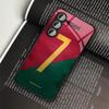 Portugal No. 7 Football fashion phone cases s26 ultra case glass for Samsung Galaxy S26 S25 S24 S23 S22 FE Ultra Plus