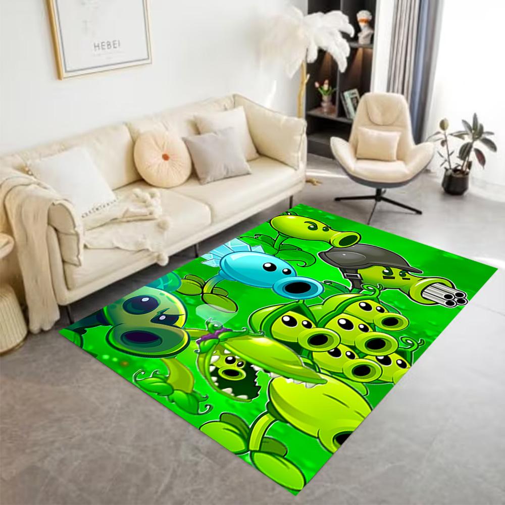 Plants Vs Zombies 2: Garden Warfare Area Rug Design for Living Rooms Outdoor Dormitory Hallway Anti-slip Rug Decorate Offices
