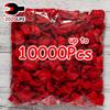 100-10000 шт. Лучшие красочные искусственные лепестки роз красные белые золотые лепестки роз цветы романтическая свадьба вечеринка Валентина Декор