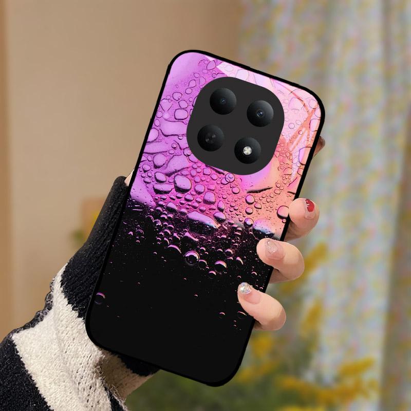 Стеклянный чехол для Xiaomi Poco M8 5G Модный прочный ПК Закаленное стекло Чехол для телефона Задняя крышка для Redmi Note 15 Note15 5G Funda Бампер