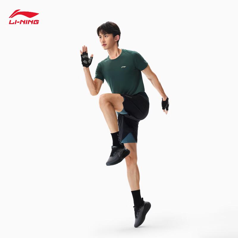 Li-Ning Мужская быстросохнущая охлаждающая футболка с коротким рукавом