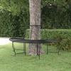 VidaXL Semicircular Tree Bench Ø159 Cm Black Steel 318825