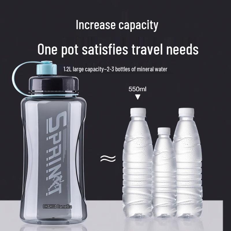 Chahua Grace 1500ml High-Temperature Resistant Plastic Sports Water Bottle
