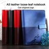 A5 Buckled Leather Student Subject Notebook, Business Loose-leaf Notepad, Office Meeting Record Book, Thickened Diary, Travel Log