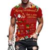 Funny Christmas T-Shirts for Men Summer Fashion Men's Clothing O-Neck Short Sleeve 3D Print Men T-Shirt Vintage Street T-Shirt