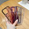 Apple 15 Pro Max Phone Case with Electroplated Lens Frame, Transparent 15 Pro/15 Plus Color.