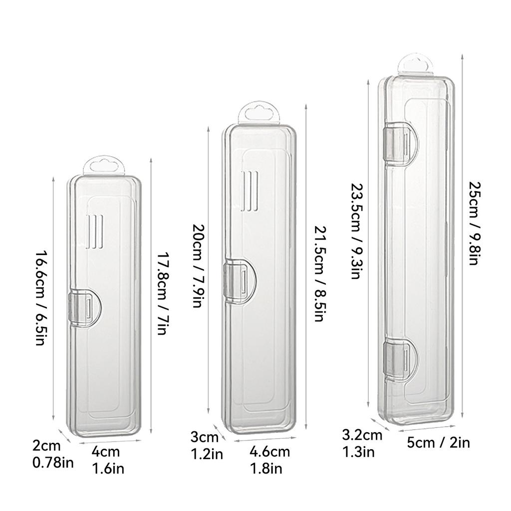 Portable Toothbrush Holder Transparent Plastic Toothpaste Toothbrush Storage Box Outdoor Travel Toothpaste Toothbrush Case