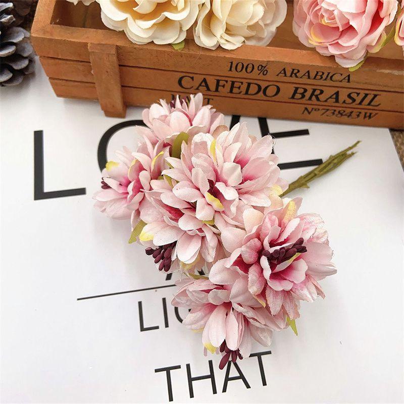 Color Carnation Home Decor Silk Flower Headdress Flower Small Flower DIY Material Flower Mori Style