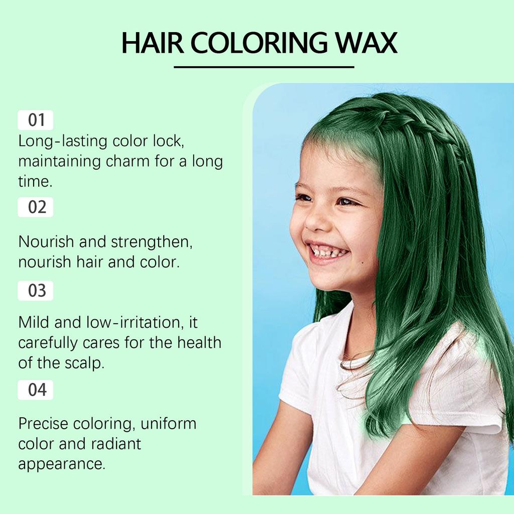 Детский воск для волос, временный воск для волос, натуральная окраска для причесок, для мужчин и женщин, для вечеринок, косплея, 60 г