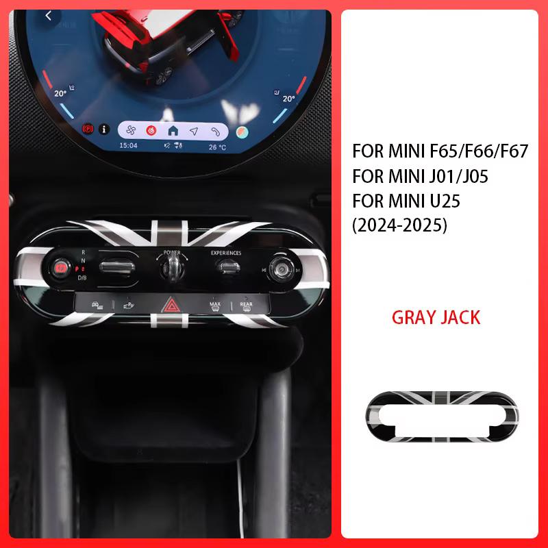 For Mini Countryman U25 Cooper E SE J01 EV J05 Aceman 2024 2025 Accessories Car Styling Central Control Button Frame Trim ABS