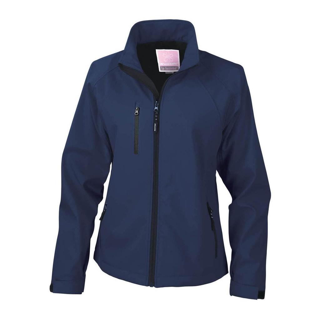 Result Ladies/Womens La Femme® 2 Layer Base Softshell Breathable Wind Resistant Jacket