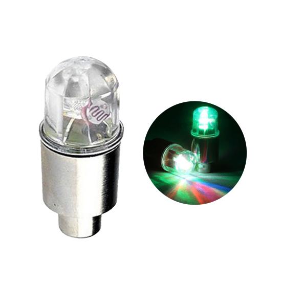 Wheel Valve Cap Light LED Vibration Sensor Light-Duty Alloy Universal Bicycle Cap Light