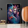 Fish Fairy DIY 5D Diamond Painting Fantasy Mermaid Full Diamond Embroidery Anime Beauty Diamond Mosaic Kits Home Wall Decor