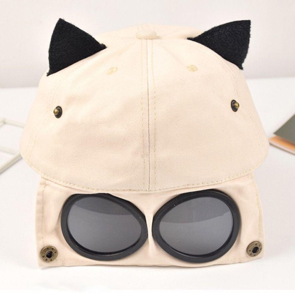 With Sunglasses Design Baseball Caps Adjustable Snapback Caps Casual Golf Dad Hat Men Women