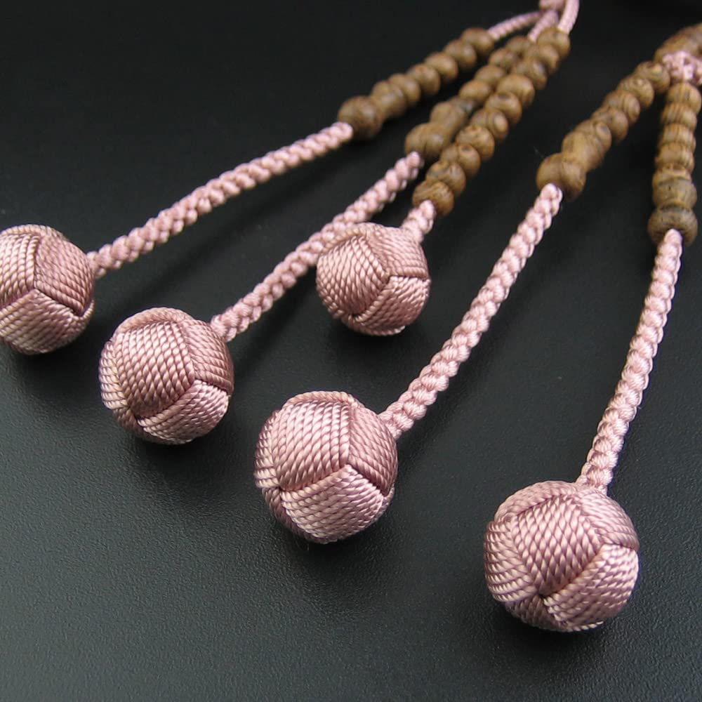 Myorenka Buddhist Prayer Beads for Nichiren Buddhism, Men's and Women's, 108 Beads, Ironwood, Tagaya, Brahma Tassel, Buddhist Prayer Beads, Buddhist