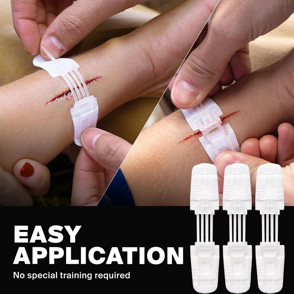 Wound Closure Strips Wounds Without Stitches - Sutures - Laceration Closures 3PC