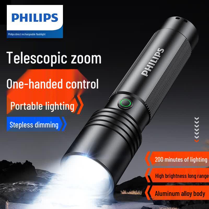 Philips SFL2146 LED Zoom Flashlight