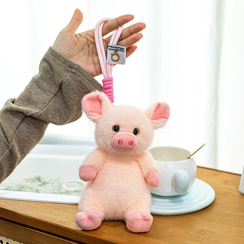 15/22Cm Kawaii Plush Toys Cute Piggy Simulation Animal Plush Stuffed Toy Doll Soft Animal Piggy Doll Bag Pendants Children Gifts
