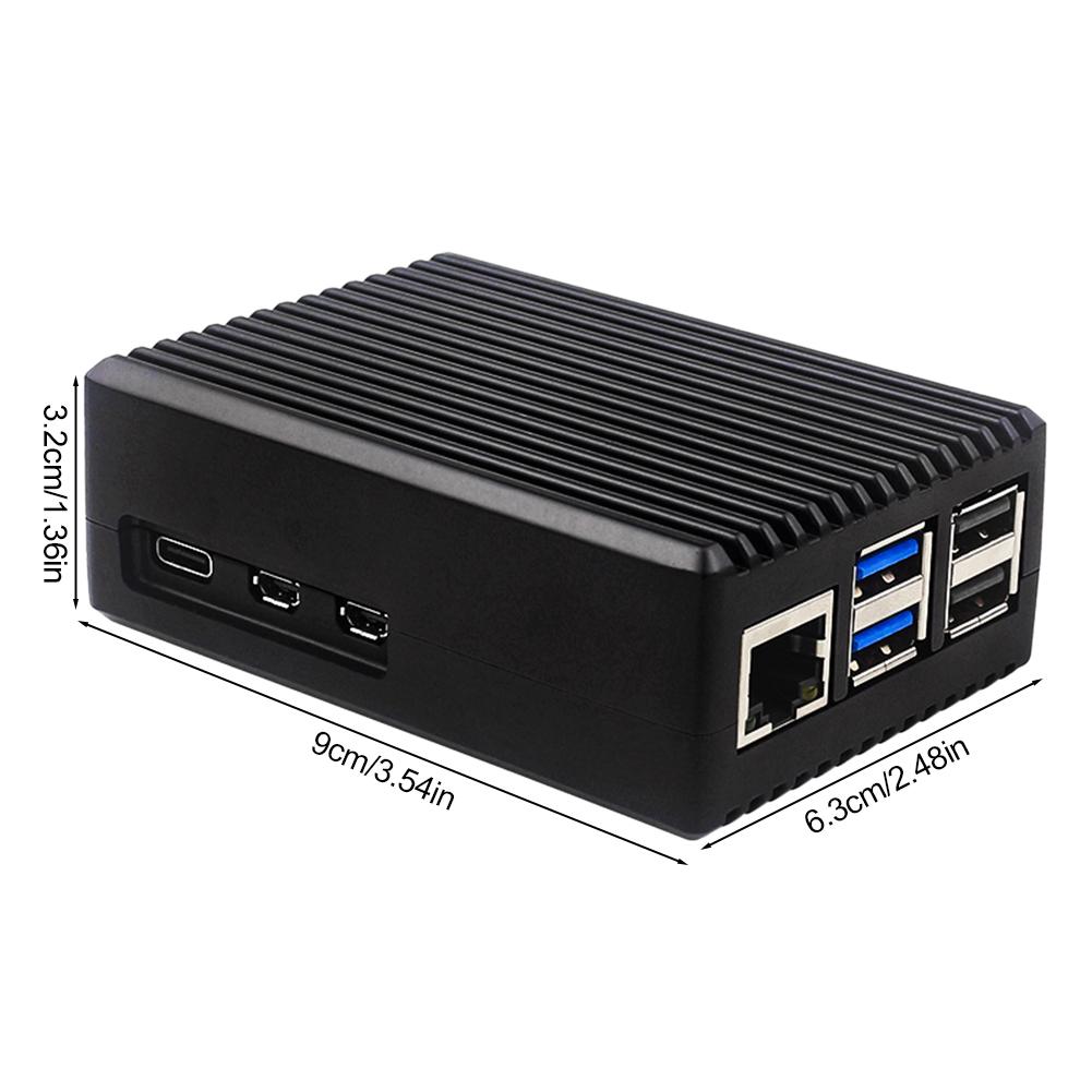 Корпус из алюминиевого сплава Корпус с радиатором и вентилятором Корпус с охлаждающим вентилятором Металлический корпус Охлаждающий корпус Подходит для Raspberry Pi 5