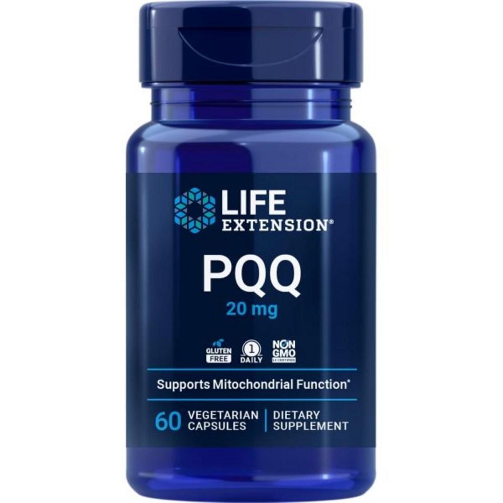 Life Extension PQQ 20 мг 60 капсул Пирролохинолинхинон Динатриевая соль Динатриевая соль 1 шт