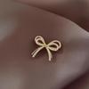 Ins Style Bowknot Pearl Light Luxury Brooch High-End Female Anti-Light Corsage Fixed Clothes Pin Jewelry Accessories