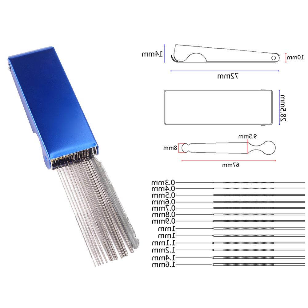 Portable DIY Guitar Repair Tools Box Guitar Nut Slotting File Saw Rods Slot Filing Set Luthier Replacement Accessories