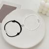 2Pcs/Set Alloy Star Moon Charm Couple Bracelet Magnetic Suction Ball Braided Rope Adjustable Boyfriend Girlfriend Matching Bracelets