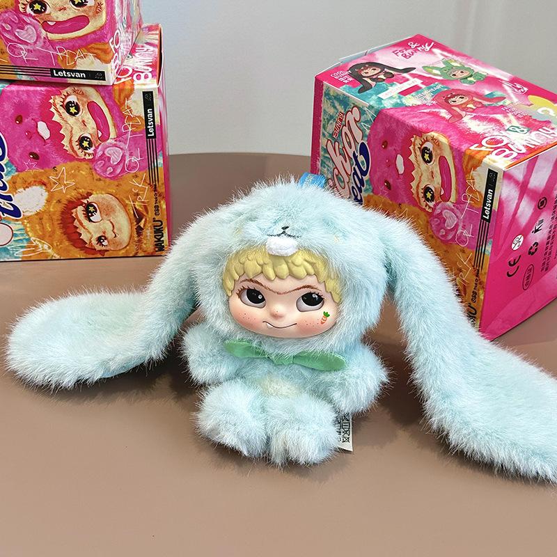 Вакуку Озорная Серия Виниловый Дневник Лис Лиса Кролик Фигурка Блайнд Бокс Плюшевая Кукла Второе Поколение