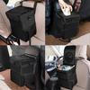 Portable Car Waterproof Trash Bin Center Console Seat Back Installation Garbage Bin Organizer Storage Auto Interior Accessories