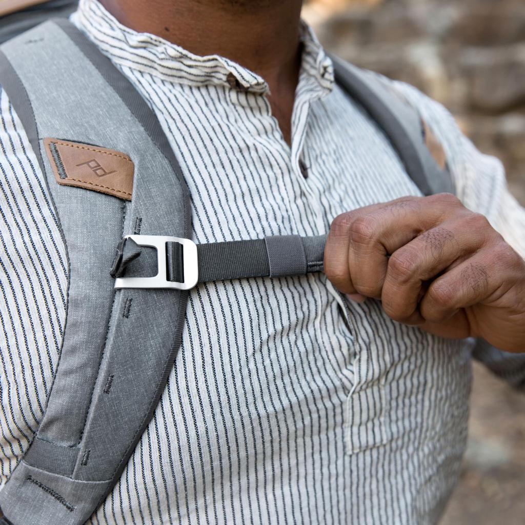 Peak Design Everyday Backpack Zip, 20L, Ash, BEDBZ-20-AS-3, PFAS-Free