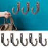 Shelf Storage Clothes Towel Organizer Metal Antique Hooks Coat Hanger Wall Door Single Prong Hook