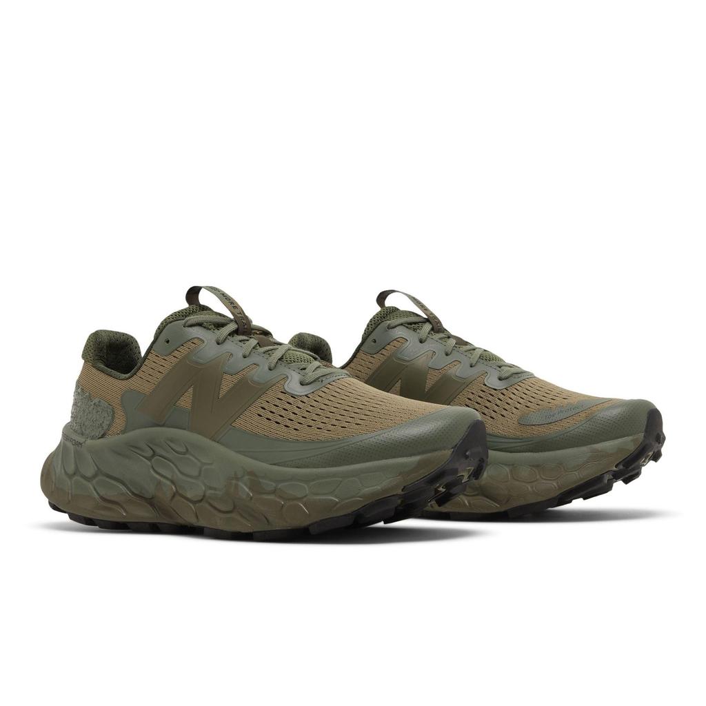 New Balance Fresh Foam More Trail v3 'Светло-зеленый армейский' (унисекс) Светло-зеленые беговые кроссовки MTMORNGN