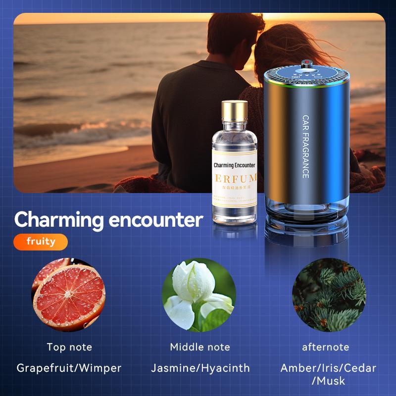 Алюминиевый автомобильный диффузор для духов с автоматическим распылением и атмосферной подсветкой «Звездное небо»