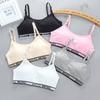 Children Bra Young Teenagers Girl Student Confortable Thin Tops Strap Bras 8-14Y