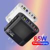 Зарядное устройство для телефона 65 Вт, 3,5 А, 3 USB, 3 Type-C, быстрая зарядка, высокая мощность, универсальное, США