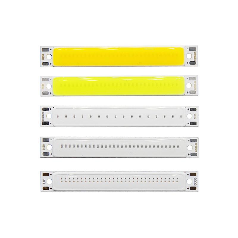 3В 3,7В постоянного тока 60 мм 8 мм светодиодная початковая лента 3 Вт теплый холодный белый синий красный светодиод початка